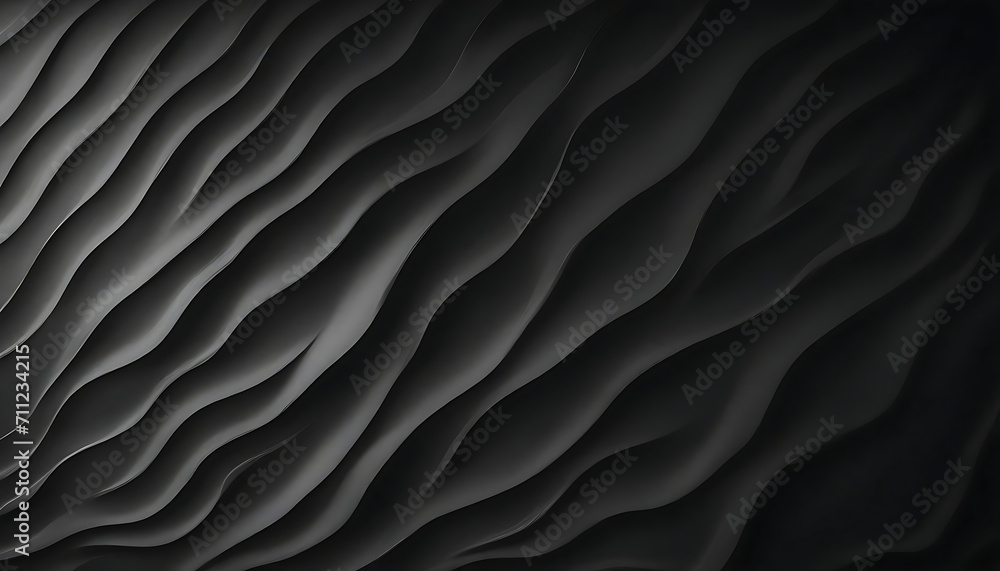 Black wall with waves texture Black wall with waves texture