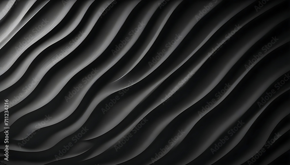 Black wall with waves texture Black wall with waves texture