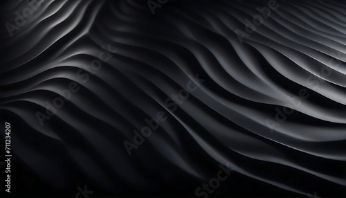 Black wall with waves texture