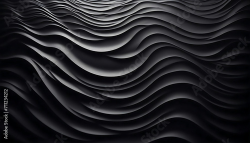 Black wall with waves texture