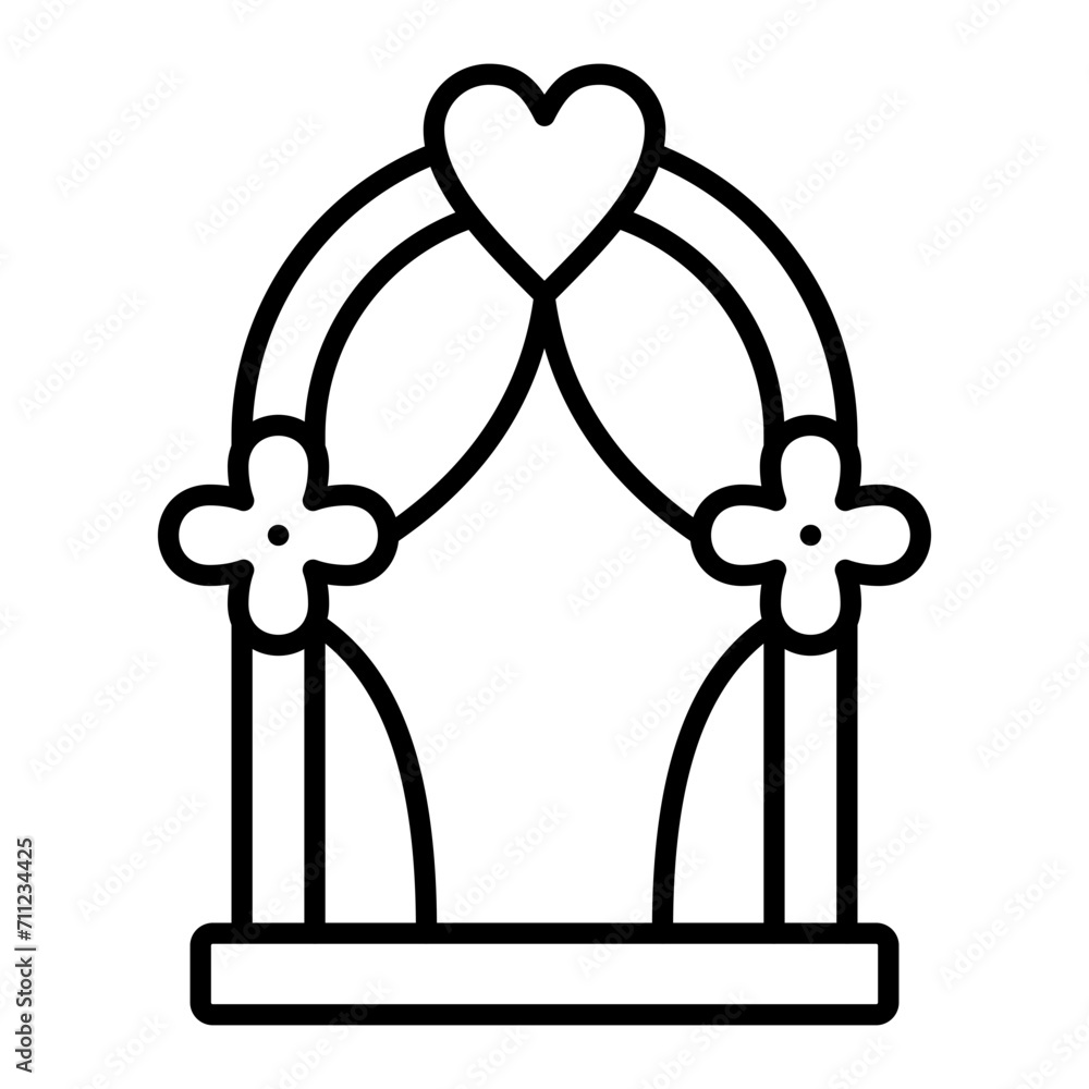 Arch line icon Arch line icon