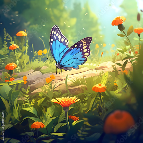 butterfly on flower © Ambarwati