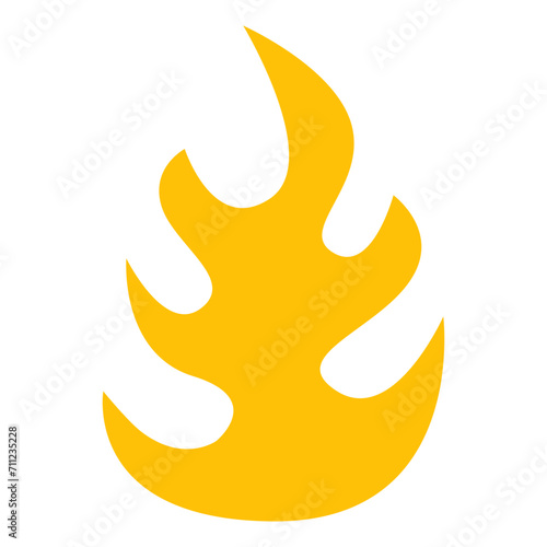 炎を表すカラースタイルのアイコン