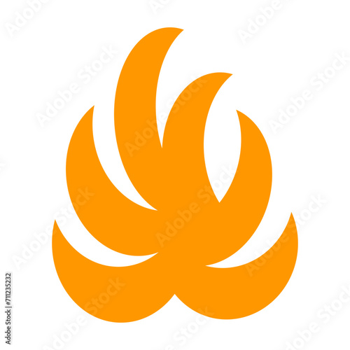 炎を表すカラースタイルのアイコン