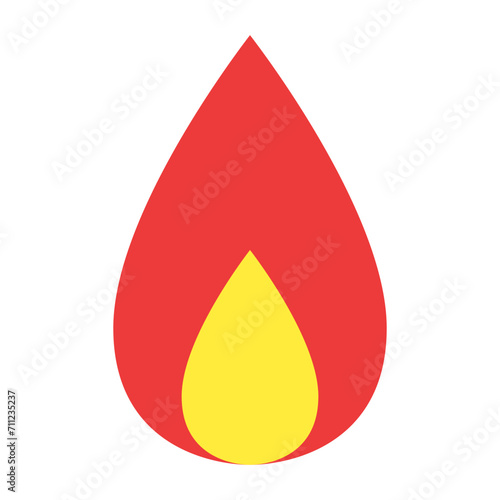 炎を表すカラースタイルのアイコン