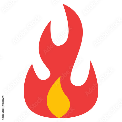 炎を表すカラースタイルのアイコン