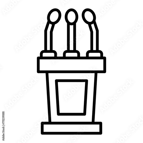   Microphone line icon