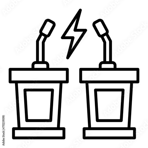   Versus line icon