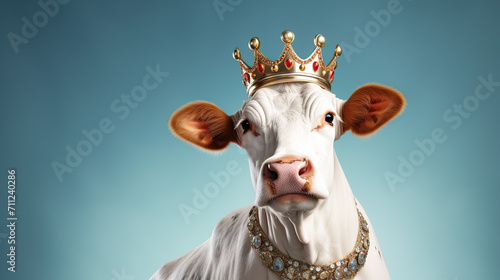 Cow Wearing Crown