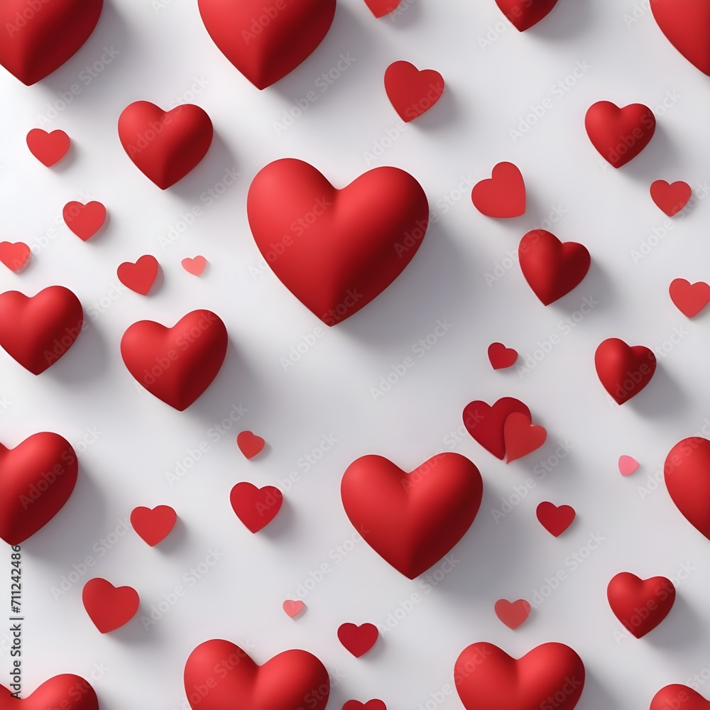 happy valentines day heart background with nature background
