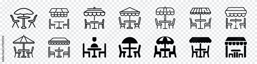 Terrace cafe icon, Terrace cafe line icon, terrace icon line art logo, cafe umbrella icon, Terrace cafe logo, Street Cafe Icons. Table and Chairs in a Summer Restaurant, Leisure and tourism logo Terrace cafe icon, Terrace cafe line icon, terrace icon line art logo, cafe umbrella icon, Terrace cafe logo, Street Cafe Icons. Table and Chairs in a Summer Restaurant, Leisure and tourism logo