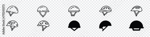 bicycle helmets icon, Cycling icons. Simple Icon helmet. bicycle helmet icon, Bicycle helmet line icon.  cyclist helmet. photo