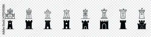 castles icon, Castle Tower icon, Disneyland castle logo, royal castle Icon Set, Tower, fortress. fairy tale icons, magic, fantasy logo. Line icon castle, Bouncy castle icon.