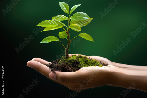 Person Holding Small Plant