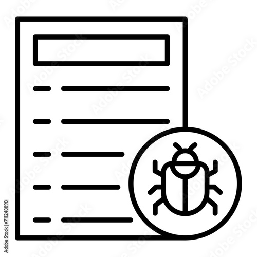   Infected line icon