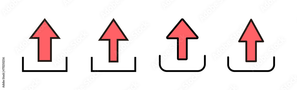 Upload icon set illustration. load data sign and symbol Upload icon set illustration. load data sign and symbol