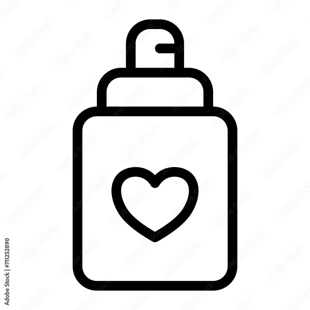 Perfume icon outline style for download (valentine pack) Perfume icon outline style for download (valentine pack)