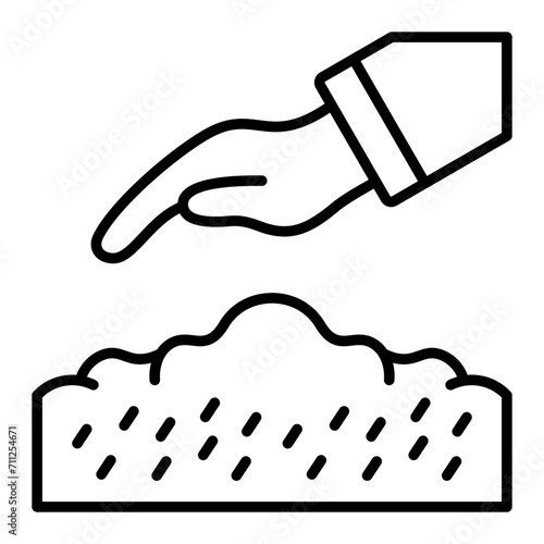   Seeding line icon