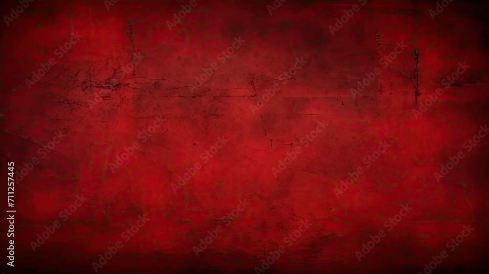 red background, red grunge texture background for poster, Dark Red Stucco Wall Background. Valentines ,Christmas - obrazy, fototapety, plakaty 