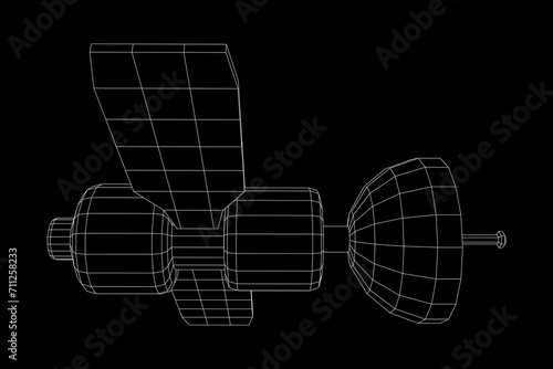 Space station communications satellite.