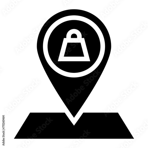 Store location icon design stock illustration