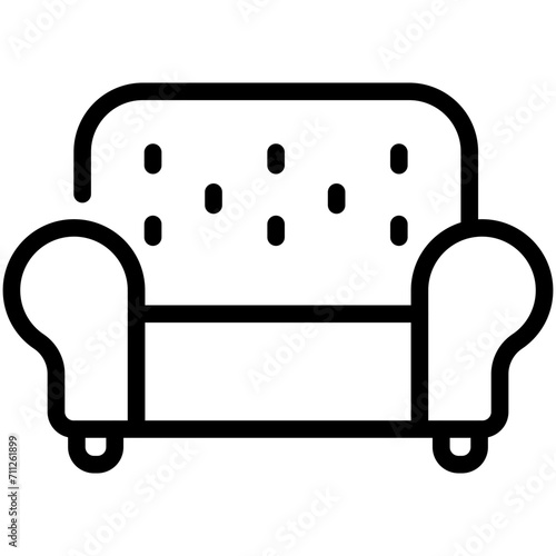 sofa line icon