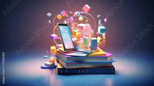 e- learning or online education concept. online course photo