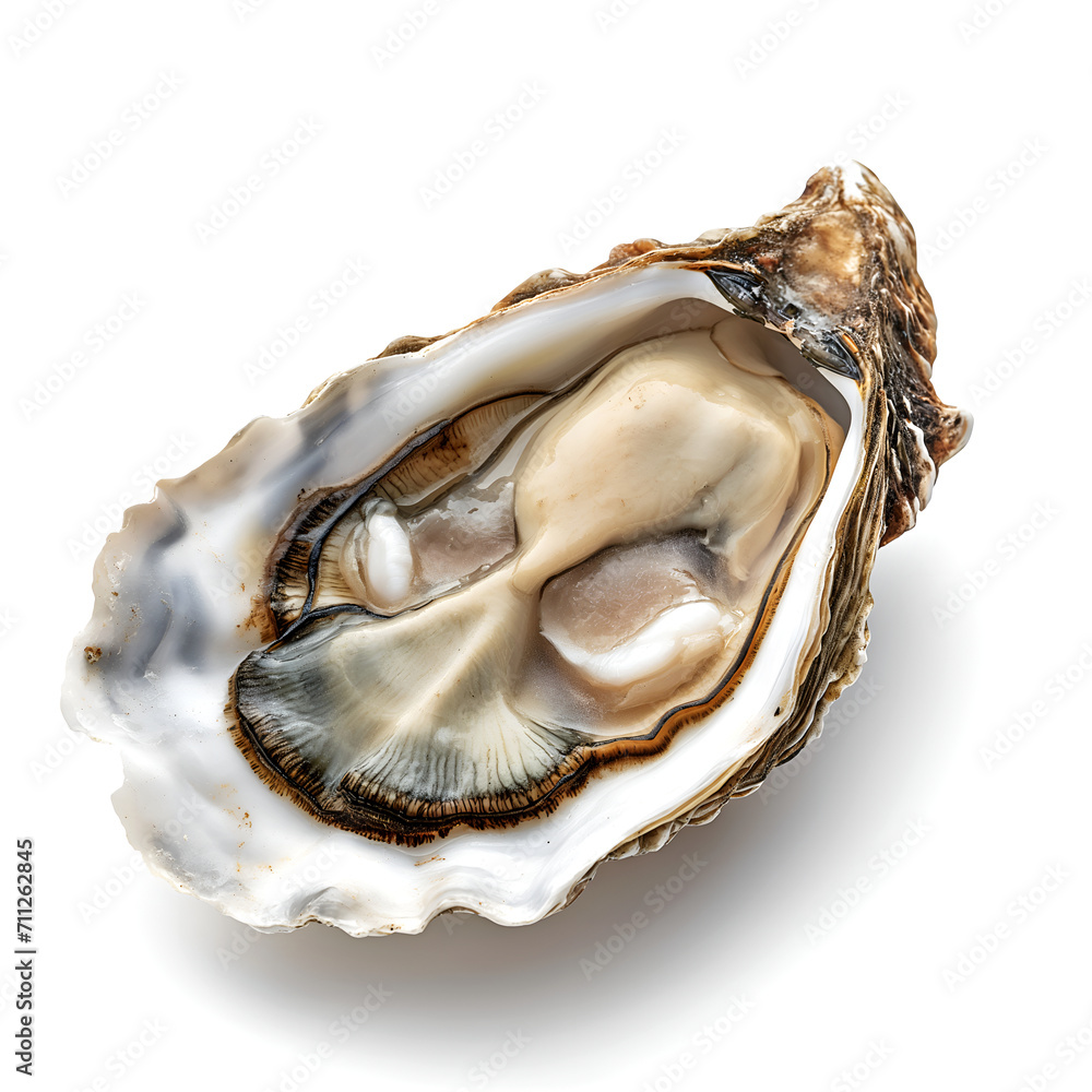 oysters on a white background oysters on a white background