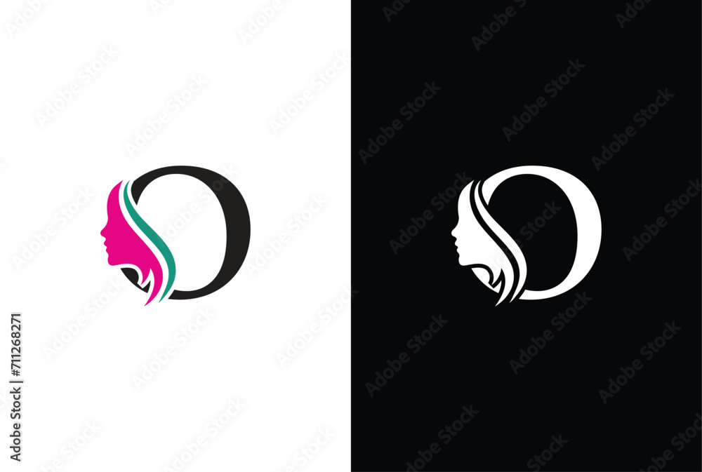 Beauty logo design with combination letter O. Letter O beauty logo ...