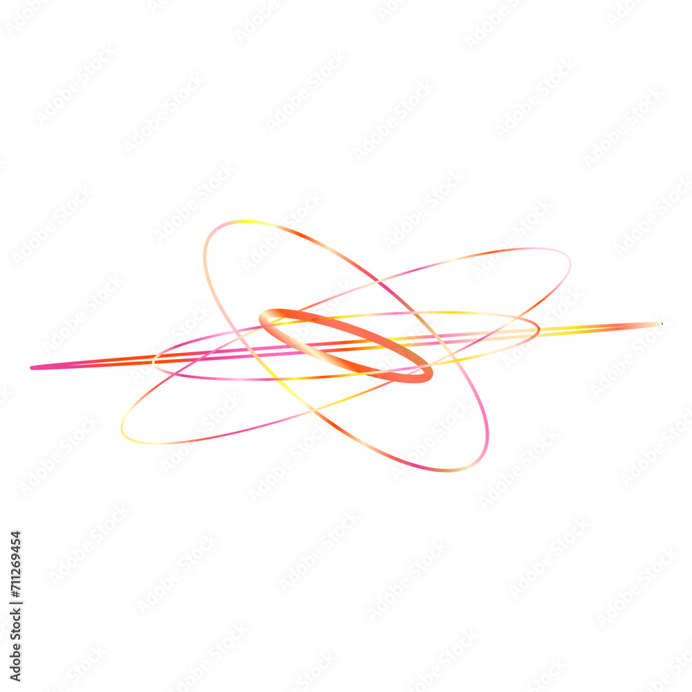 An abstract cut out transparent iridescent oval gradient shape futuristic pattern design element. An abstract cut out transparent iridescent oval gradient shape futuristic pattern design element.