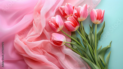 AI art tulip background #711269475