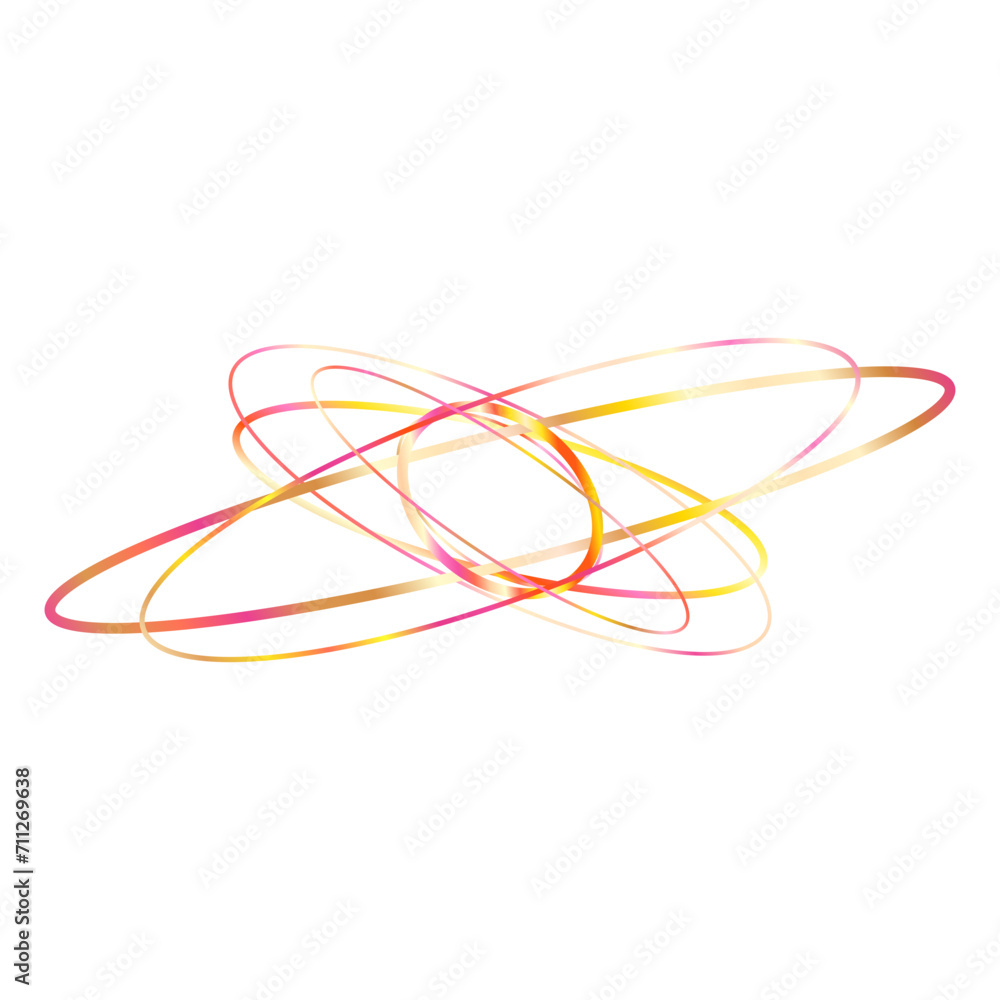 An abstract cut out transparent iridescent oval gradient shape futuristic pattern design element. An abstract cut out transparent iridescent oval gradient shape futuristic pattern design element.