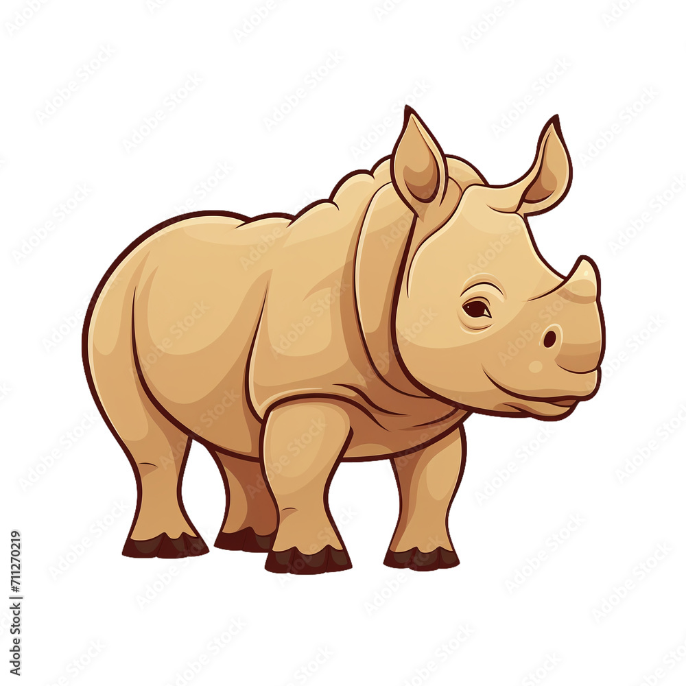 Rhinoceros Animal Illustration Safari Africa