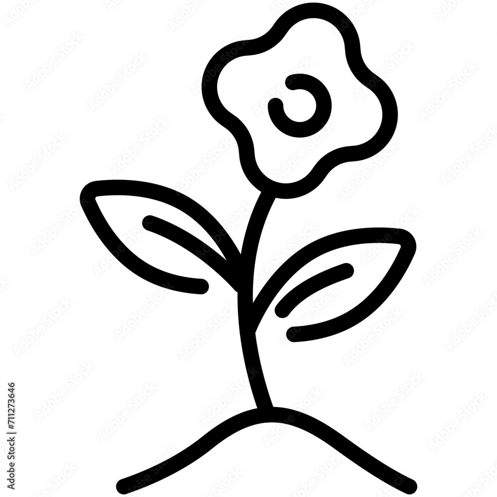 flower line icon flower line icon