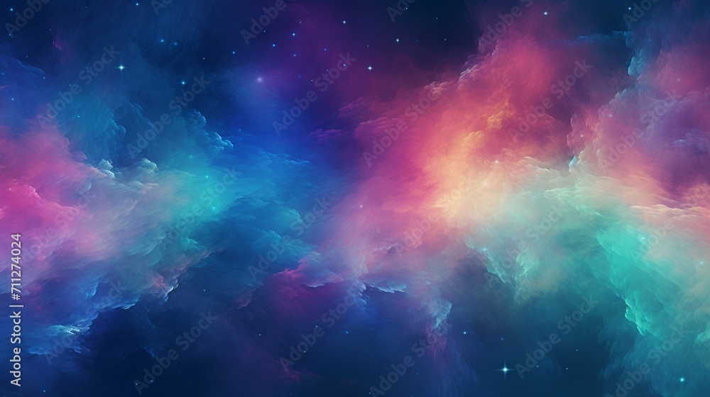 A cosmic gradient background design transitioning from deep space to vibrant hues, providing a captivating and cosmic visual effect.