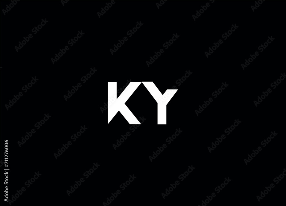 KY initial logo design vector template and monogram logo KY initial logo design vector template and monogram logo