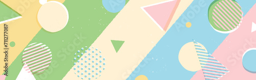 背景素材_ラフなメンフィス柄