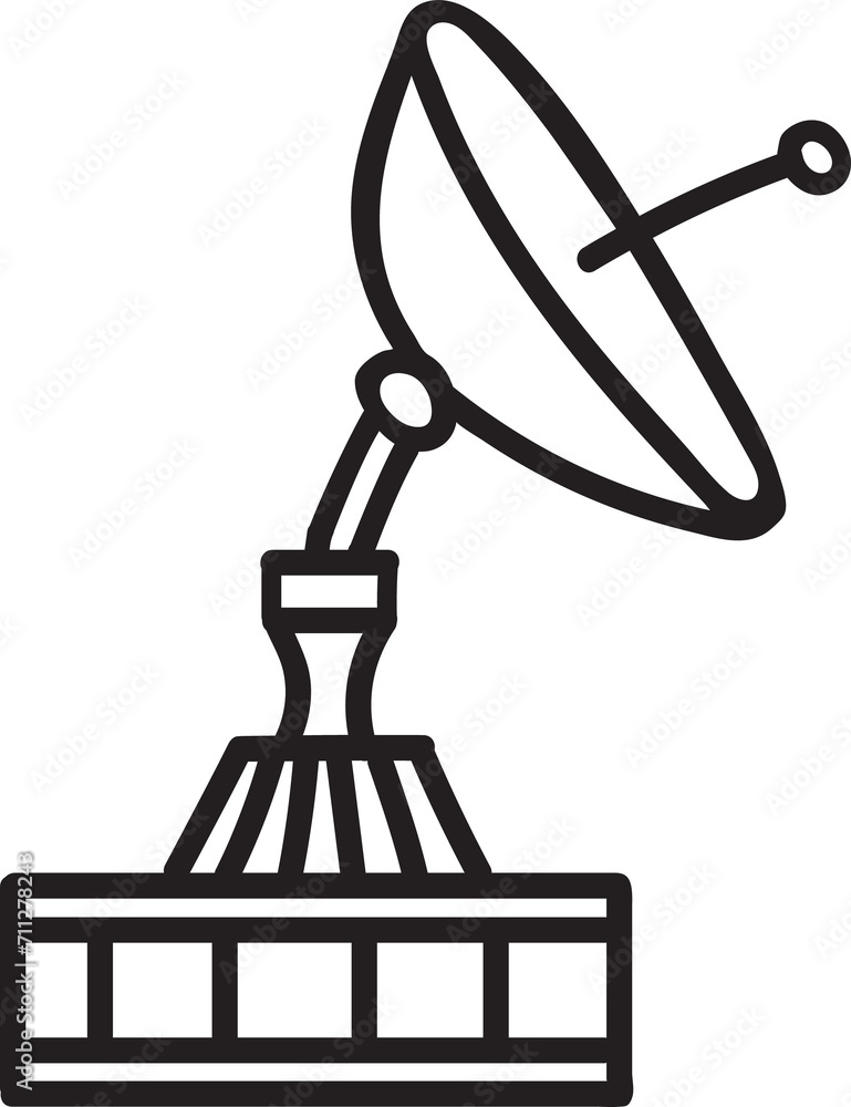 Satellite dish or radio antenna, space observatory Satellite dish or radio antenna, space observatory