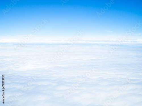 Sky Cloud Background Window Plane Aerial View Air White blue Cloudy High Clear Sunny Landscape Space Beautiful Cumulus Light sun Day Fluffy Scene Landscape Wind Bright Nature Spring Summer Heaven © wing-wing