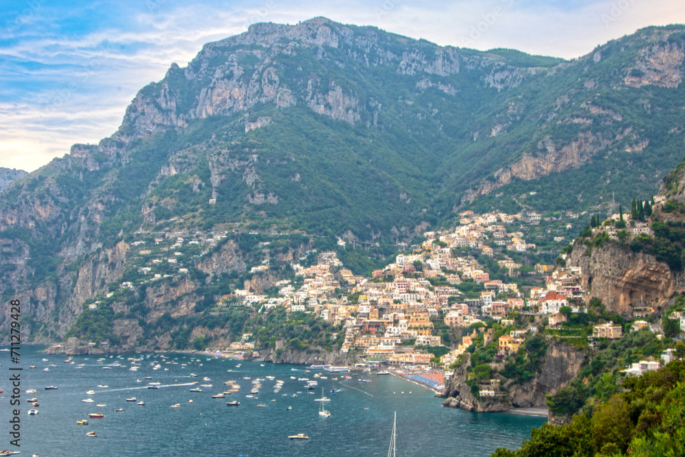 landscape of Amalfi coast and Positano