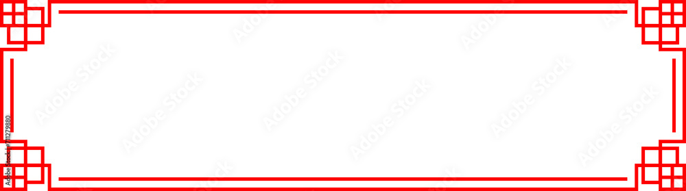 Chinese asian knot border isolated elegant frame Chinese asian knot border isolated elegant frame