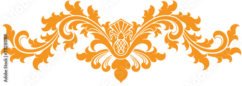 Vintage border ornament. vector illustration