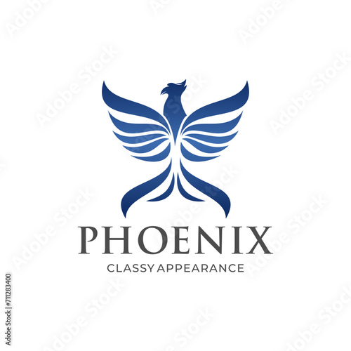 Phoenix logo eagle and bird logo symbol vector logo template
