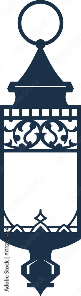 Arab islamic lantern or lamb with islamic pattern