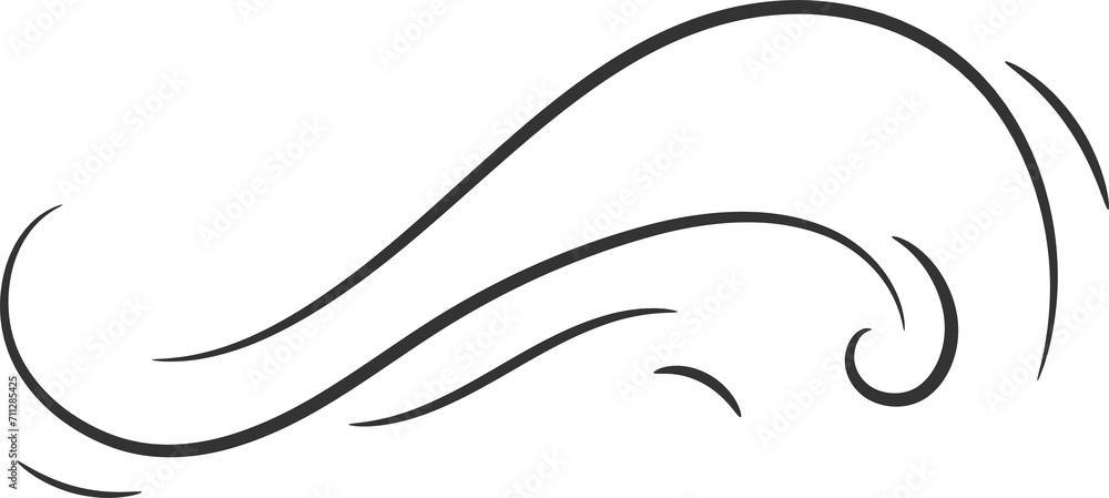 Air wind doodle motion gust, isolated airflow Air wind doodle motion gust, isolated airflow
