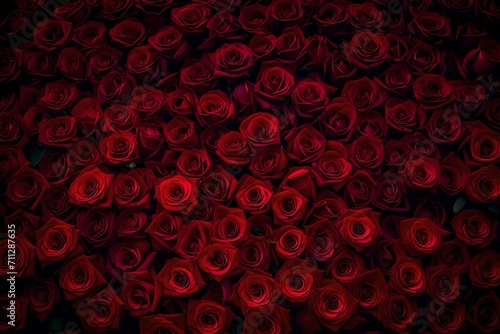 red rose petals background © iram