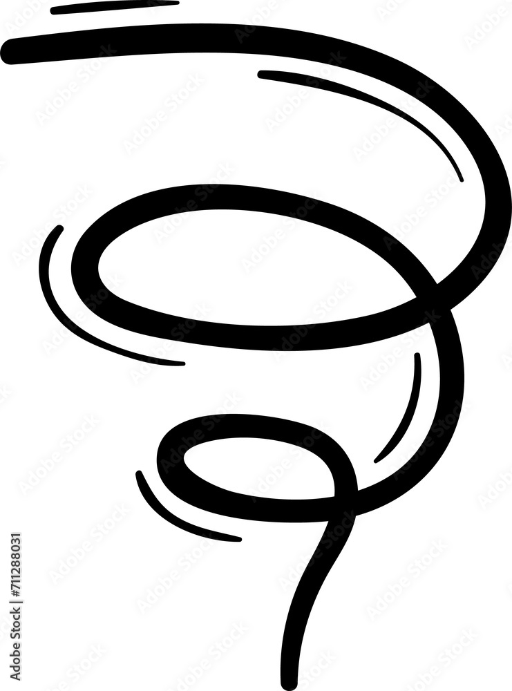 Swirl or vortex, wind motion element Swirl or vortex, wind motion element