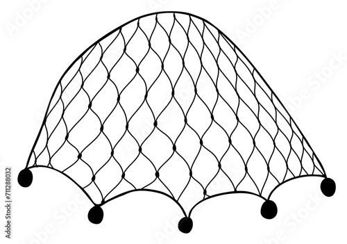 Fishing net for catching fish, fishermen trap photo