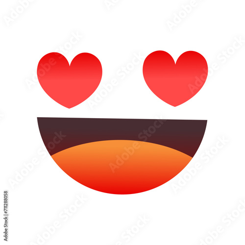 Vector love emoji on white background Free Download Vector love emoji on white background - GFXLoad