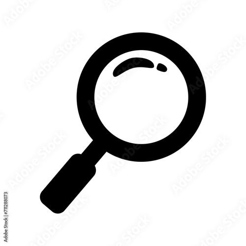 Vector magnifying lens icon zoom loupe sign find symbol vector tool